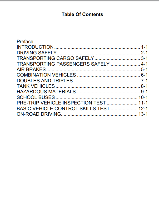 Maine CDL Handbook